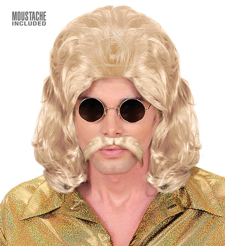 e-carnavalskleding-SYK pruik 70s man blond