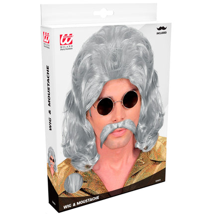 e-carnavalskleding-SYK pruik 70s man grijs