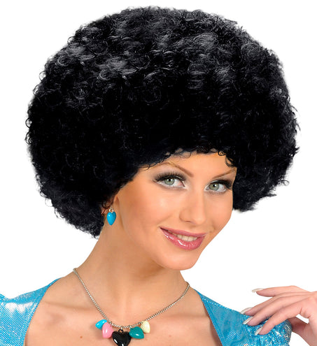 e-carnavalskleding-SYK pruik Afro unisex zwart
