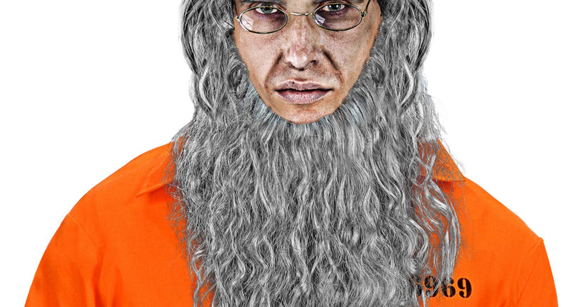 e-carnavalskleding-SYK Pruik Amish met baard en bril