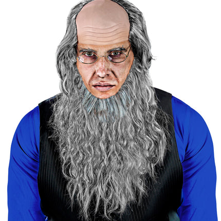 e-carnavalskleding-SYK Pruik Amish met baard en bril