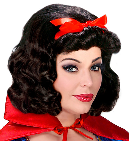 e-carnavalskleding-SYK Pruik Bianca Met Lint (In Plastic Zak)