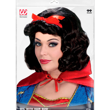 e-carnavalskleding-SYK Pruik Bianca Met Lint (In Plastic Zak)