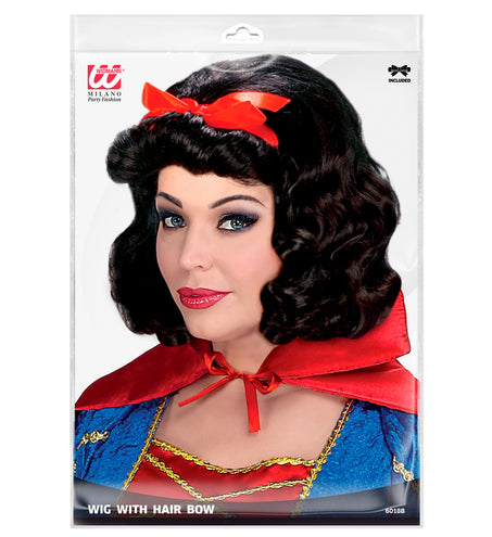 e-carnavalskleding-SYK Pruik Bianca Met Lint (In Plastic Zak)