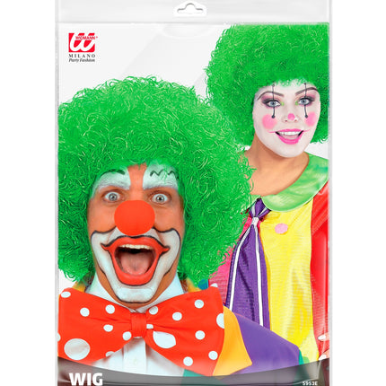 e-carnavalskleding-SYK pruik clown groen