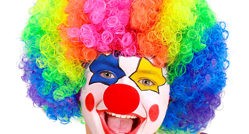 e-carnavalskleding-SYK Pruik Clown Multikleuren