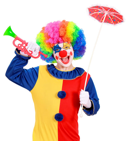 e-carnavalskleding-SYK Pruik Clown Multikleuren