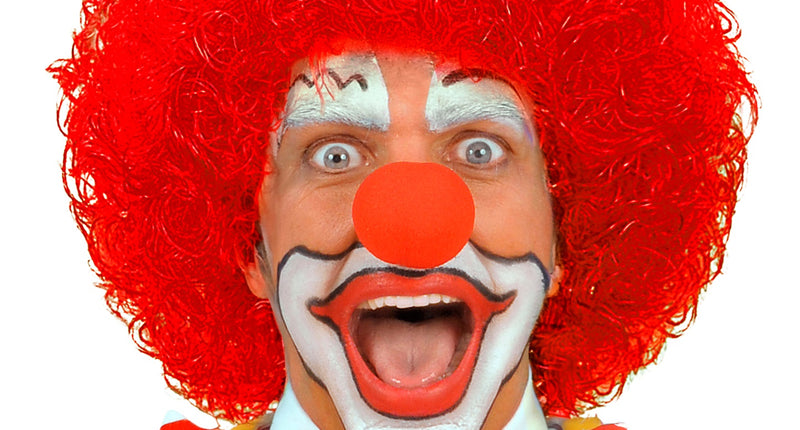 e-carnavalskleding-SYK pruik clown rood