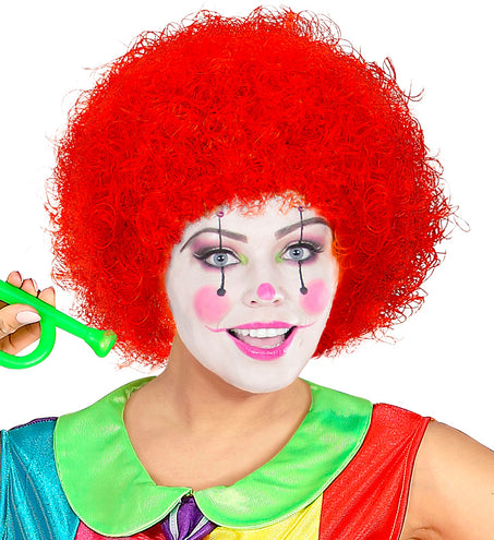e-carnavalskleding-SYK pruik clown rood