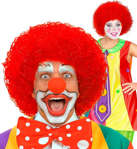 e-carnavalskleding-SYK pruik clown rood