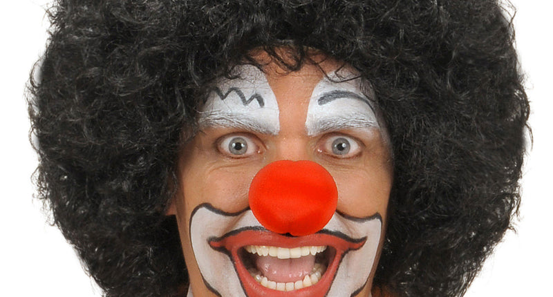 e-carnavalskleding-SYK pruik clown zwart