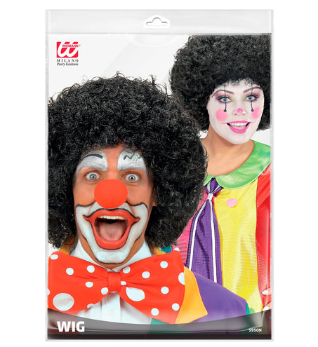 e-carnavalskleding-SYK pruik clown zwart