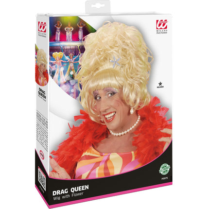 e-carnavalskleding-SYK pruik drag queen blond