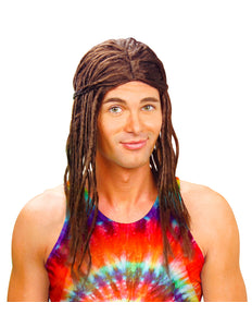 e-carnavalskleding-SYK Pruik, Dreadlocks Bruin