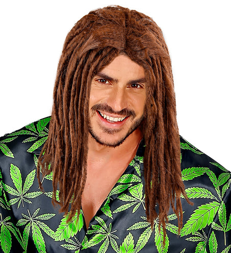e-carnavalskleding-SYK Pruik, Dreadlocks Bruin