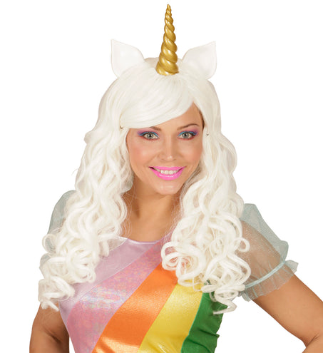 e-carnavalskleding-SYK Pruik Eenhoorn Unicorn