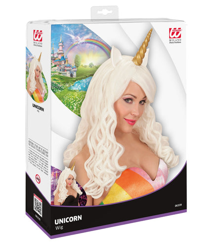 e-carnavalskleding-SYK Pruik Eenhoorn Unicorn