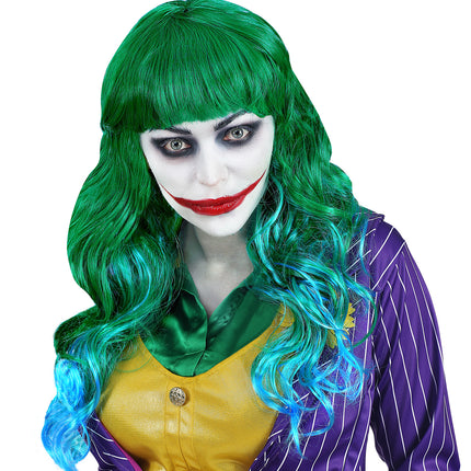 e-carnavalskleding-SYK Pruik Evil joker lang haar