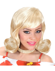 e-carnavalskleding-SYK pruik flip 50s blond