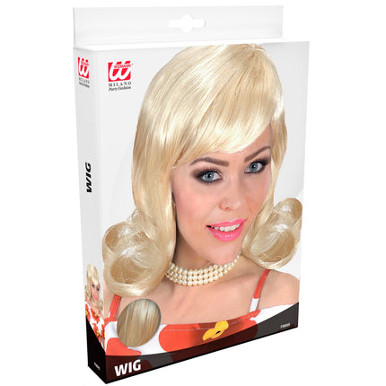 e-carnavalskleding-SYK pruik flip 50s blond