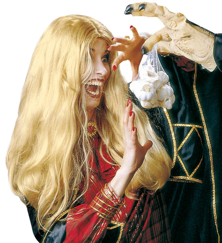 e-carnavalskleding-SYK Pruik Heks Morgana Blond (In Plastic Doos)