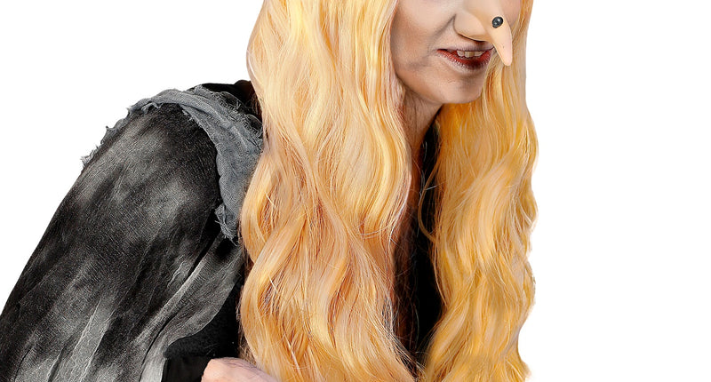 e-carnavalskleding-SYK Pruik Heks Morgana Blond (In Plastic Doos)