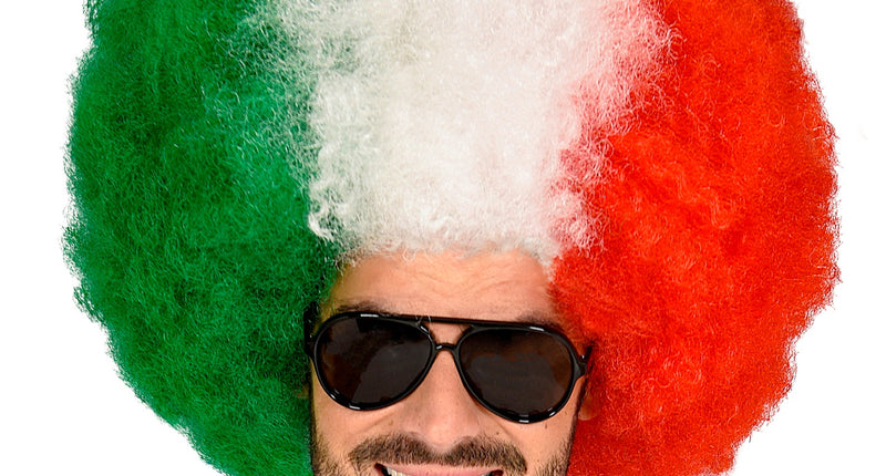 e-carnavalskleding-SYK Pruik Italië rood wit groen