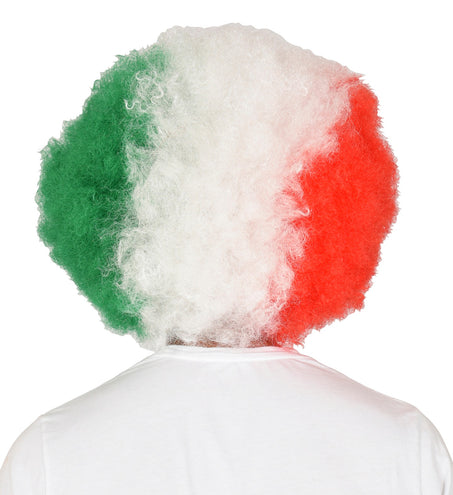e-carnavalskleding-SYK Pruik Italië rood wit groen