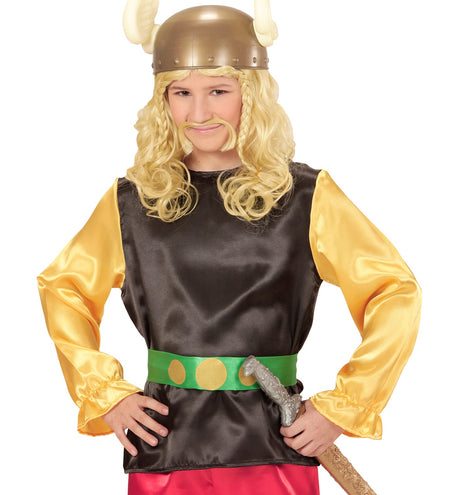 e-carnavalskleding-SYK Pruik kind Romein met snor