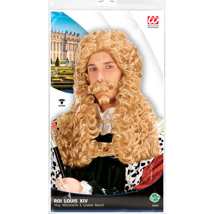 e-carnavalskleding-SYK Pruik koning David met krullen