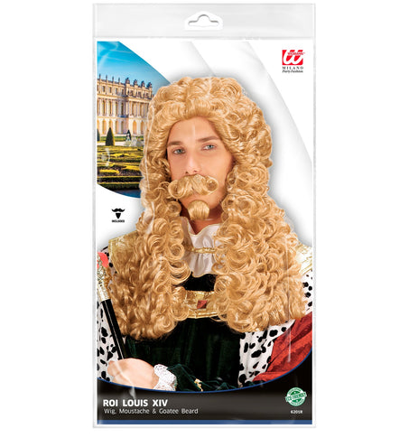 e-carnavalskleding-SYK Pruik koning David met krullen
