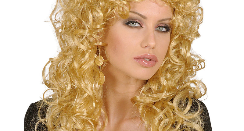 e-carnavalskleding-SYK pruik krulpruik beauty blond