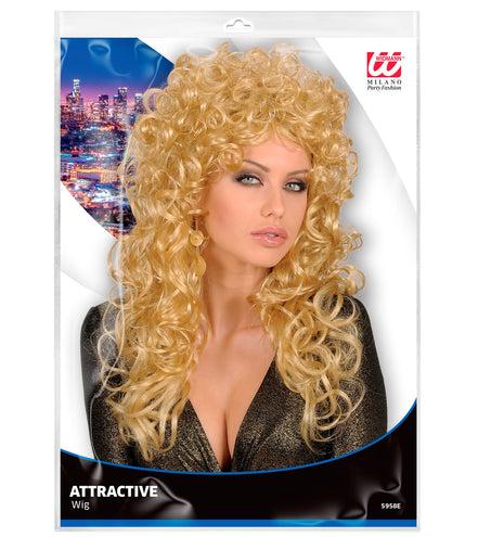 e-carnavalskleding-SYK pruik krulpruik beauty blond