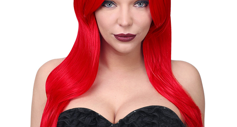 e-carnavalskleding-SYK Pruik lang rood haar Cosplay Alicia