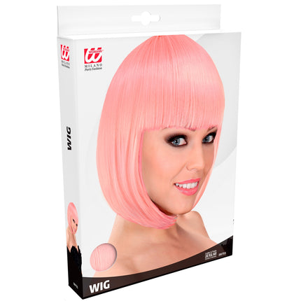 e-carnavalskleding-SYK Pruik Lou Lou soft roze