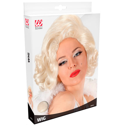 e-carnavalskleding-SYK Pruik Marilyn Monroe krullen
