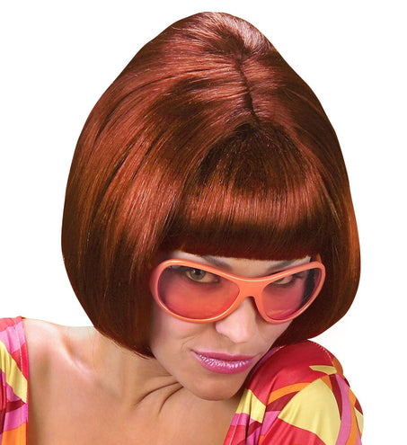 e-carnavalskleding-SYK pruik party girl 70s bruin