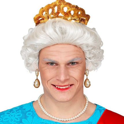 e-carnavalskleding-SYK Pruik Queen Elisabeth