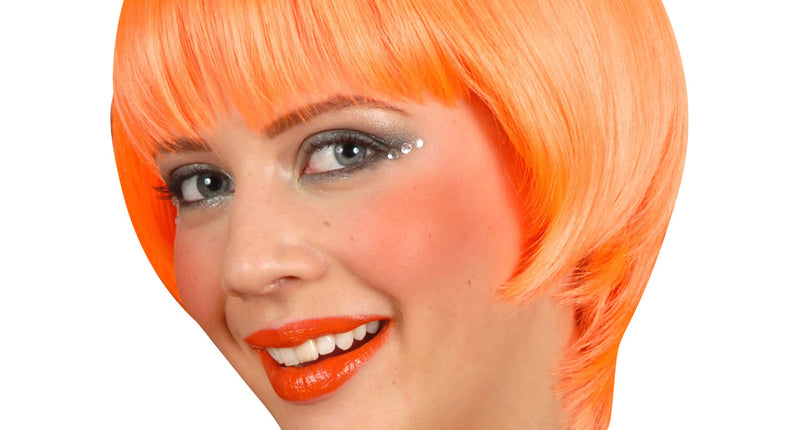 e-carnavalskleding-SYK pruik rave neon oranje
