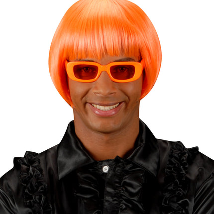 e-carnavalskleding-SYK pruik rave neon oranje