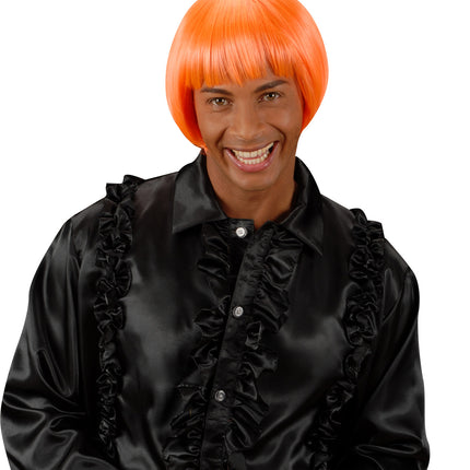 e-carnavalskleding-SYK pruik rave neon oranje