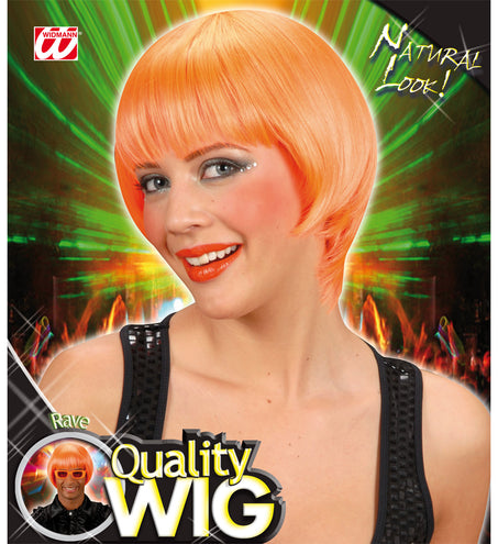 e-carnavalskleding-SYK pruik rave neon oranje