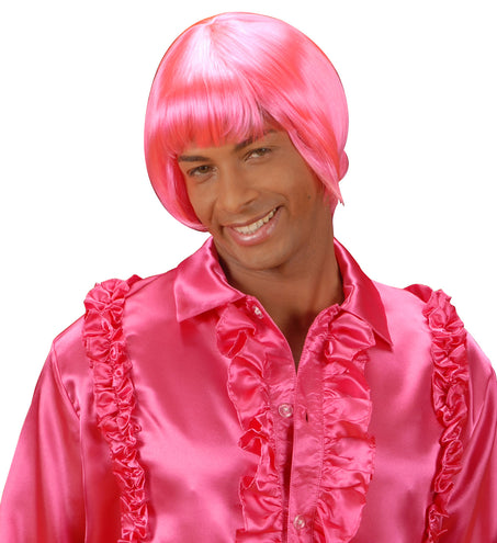 e-carnavalskleding-SYK pruik rave roze