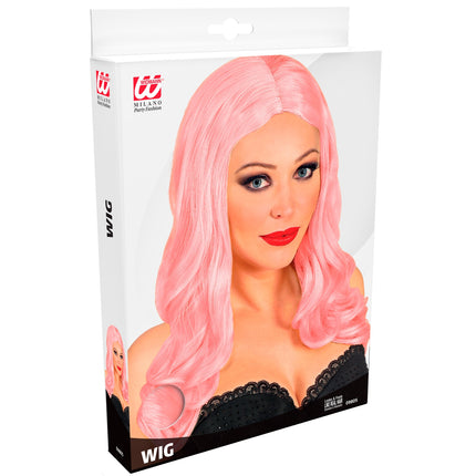 e-carnavalskleding-SYK Pruik soft roze roxy