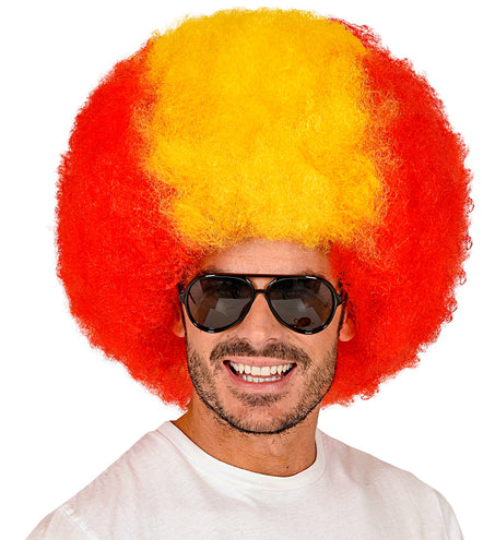 e-carnavalskleding-SYK Pruik Spanje rood geel