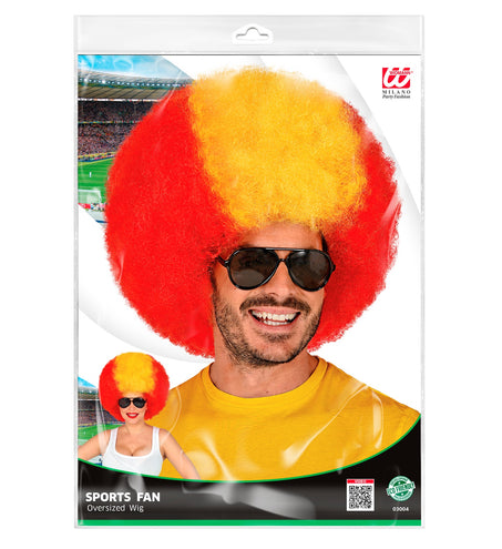 e-carnavalskleding-SYK Pruik Spanje rood geel