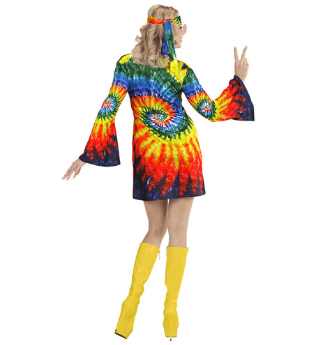 e-carnavalskleding-SYK Psychedelische hippie jurk dames