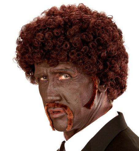 e-carnavalskleding-SYK Pulp fiction pruik bruin
