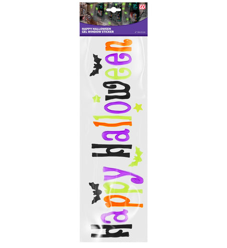 e-carnavalskleding-SYK Raamsticker happy Halloween