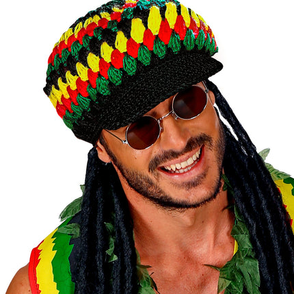 e-carnavalskleding-SYK Rasta muts